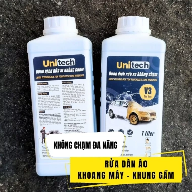 Nước rửa xe không chạm UNITECH V3 1 lít - Bọt tuyết sạch, tiết kiệm, chỉ 71.500đ 3