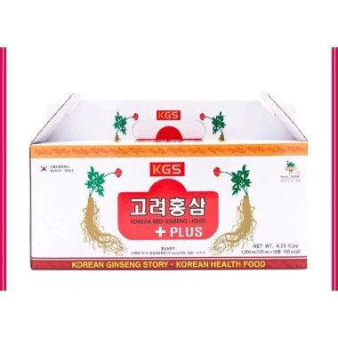 Nước sâm có củ KGS Hàn Quốc 10 chai 120ml - Tăng đề kháng, giảm mệt, giá 425.000₫