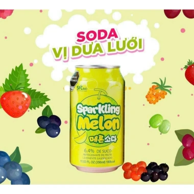 Nước Soda Trái Cây SFC Hàn Quốc 350ml Đủ Vị, Giá chỉ 23.900đ - Giảm giá siêu sốc 8