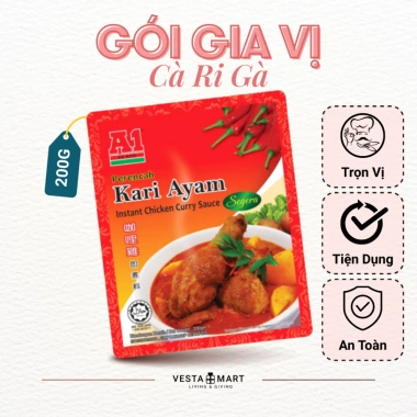 Nước Sốt Cà Ri Gà A1 Malaysia 200g - Vị chuẩn Malaysia, giảm còn 60.000 VND