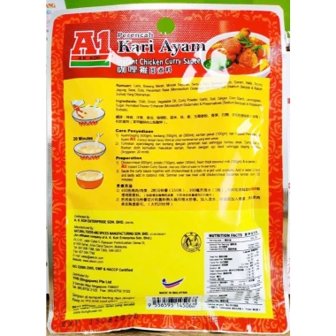 Nước Sốt Cà Ri Gà A1 Malaysia 200g - Vị chuẩn Malaysia, giảm còn 60.000 VND