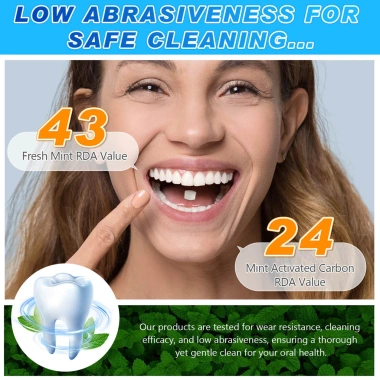 Nước súc miệng làm trắng vết cắn và viên kem đánh răng Nano Hydroxyapatite cho gia đình, giá ưu đãi 136.950 VND 6 Nước súc miệng làm trắng vết cắn và viên kem đánh răng Nano Hydroxyapatite cho gia đình, giá ưu đãi 136.950 VND 6