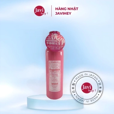 Nước súc miệng Propolinse 4 màu Cam Trà xanh Hồng Đen 600ml nội địa Nhật Bản 5