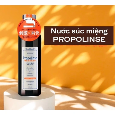 Nước súc miệng Propolinse 600ml nội địa Nhật - Kháng khuẩn, hương bạc hà, giảm 17