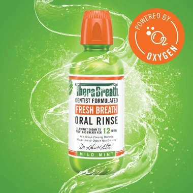 Nước súc miệng TheraBreath Fresh Breath 473ml - Hơi thở thơm mát, diệt mùi hôi, không cồn, giảm giá 359.000₫