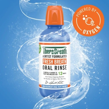 Nước súc miệng TheraBreath Fresh Breath 473ml - Hơi thở thơm mát, diệt mùi hôi, không cồn, giảm giá 359.000₫