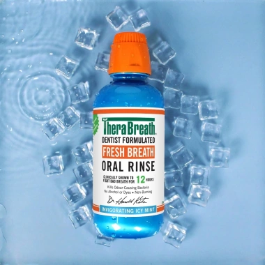 Nước súc miệng TheraBreath Fresh Breath 473ml - Hơi thở thơm mát, diệt mùi hôi, không cồn, giảm giá 359.000₫