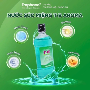 Nước súc miệng TTBYT T-B TraphaCo 250ml/500ml - Sát khuẩn, ngừa hôi miệng, sâu răng, giá 56.000₫ 2