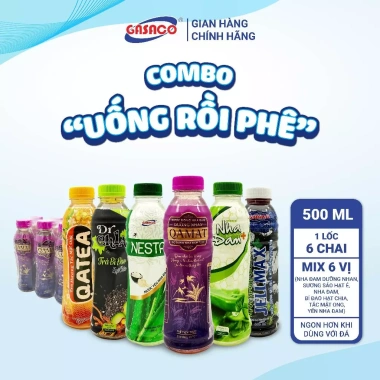 Nước Sương Sáo Hạt É Gasaco 500ml Lốc/Thùng Mát Lạnh Ngon Cực Giá chỉ 65.000 9