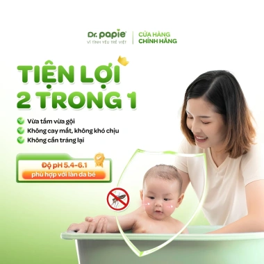 Nước tắm thảo dược Dr.Papie trà Shan Tuyết 500ml - Giảm rôm sảy, mẩn ngứa, an toàn cho bé sơ sinh, 228k 8 Nước tắm thảo dược Dr.Papie trà Shan Tuyết 500ml - Giảm rôm sảy, mẩn ngứa, an toàn cho bé sơ sinh, 228k 8