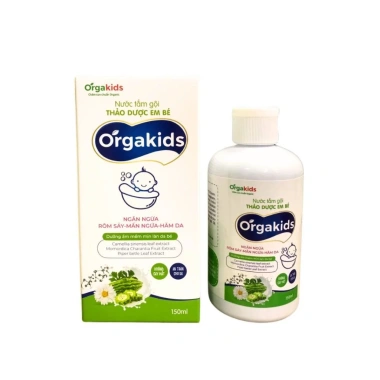 Nước tắm thảo dược Orgakids 150ml - Ngừa rôm sảy, mụn nhọt, mẩn ngứa, da mềm 3 Nước tắm thảo dược Orgakids 150ml - Ngừa rôm sảy, mụn nhọt, mẩn ngứa, da mềm 3