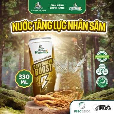 Nước Tăng Lực Nhân Sâm Gaz DannyGreen Boost 320ml – Bổ Năng Lượng, Tỉnh Táo, 130k 6