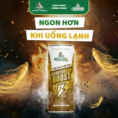 Nước Tăng Lực Nhân Sâm Gaz DannyGreen Boost 320ml – Bổ Năng Lượng, Tỉnh Táo, 130k 7