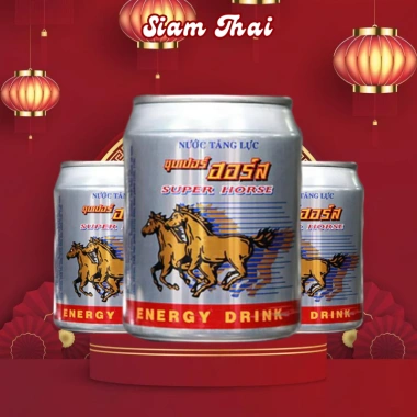 Nước Tăng Lực Super Horse 24 Lon 250ml - Tăng sức bền, năng lượng, giảm mệt mỏi - Giá ưu đãi 234.999 VND