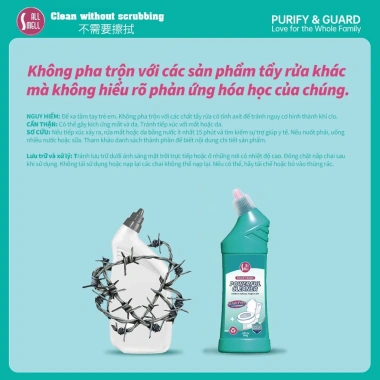 Nước tẩy bồn cầu All Smell Logeski nội địa Trung 99% diệt vi khuẩn 500ml - Giá chỉ 55.000đ