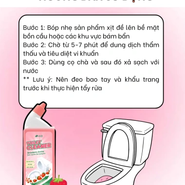 Nước tẩy bồn cầu AMB 500ml - Diệt khuẩn, khử mùi, chà rửa sạch bong, chỉ 46.000₫ 3