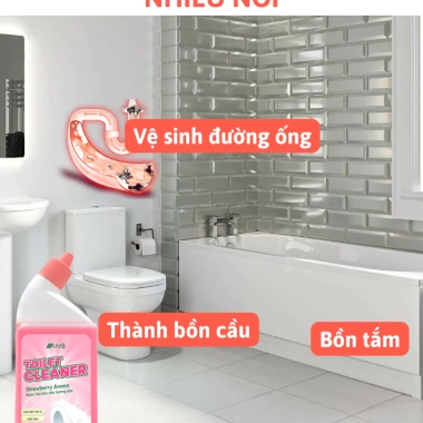 Nước tẩy bồn cầu AMB 500ml - Diệt khuẩn, khử mùi, chà rửa sạch bong, chỉ 46.000₫ 5
