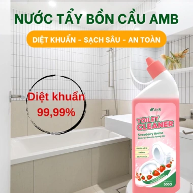 Nước tẩy bồn cầu AMB 500ml - Diệt khuẩn, khử mùi, chà rửa sạch bong, chỉ 46.000₫ 7