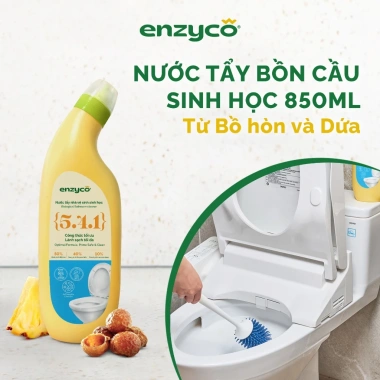 Nước Tẩy Bồn Cầu ENZYCO 860ml Hương Khuynh Diệp - Bồ Hòn, Enzyme Dứa, Giá 140.000