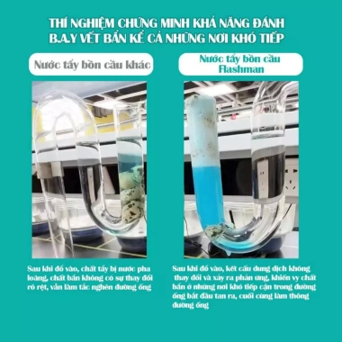 Nước tẩy bồn cầu Flash 500ml - Diệt khuẩn, khử mùi, giá chỉ 80.000đ 2