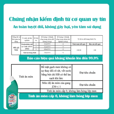 Nước tẩy bồn cầu Flash 500ml - Diệt khuẩn, khử mùi, giá chỉ 80.000đ 9