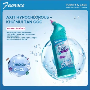 Nước tẩy bồn cầu Fuoroce 500ml - Công thức kiềm siêu sạch, không cần chà, giá 60.000đ 3