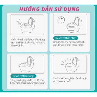 Nước tẩy bồn cầu LOGESKI 500ml kiềm khử trùng, khử mùi, sạch không chà - 73k 5 Nước tẩy bồn cầu LOGESKI 500ml kiềm khử trùng, khử mùi, sạch không chà - 73k 5