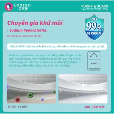 Nước Tẩy Bồn Cầu LOGESKI 500ml - Sạch Không Chà, Công Thức Kiềm An Toàn Cho Men Sứ Gạch, Giá 62.000đ 7