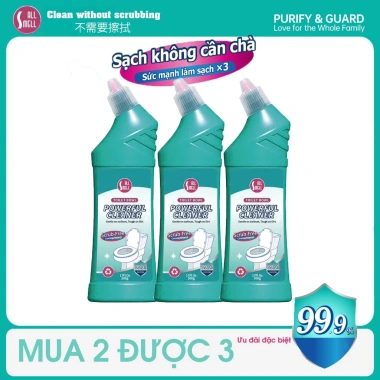 Nước tẩy bồn cầu Logeski All Smell 3 chai 500ml Giảm giá 140k sạch sâu khử mùi hôi hàng nội địa