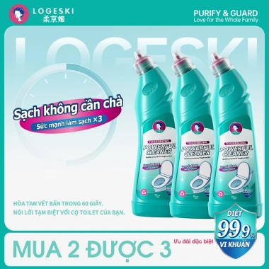 Nước Tẩy Bồn Cầu Logeski – Diệt Khuẩn, Khử Mùi, Hương Thơm Dễ Chịu, Giảm Giá 180.000đ