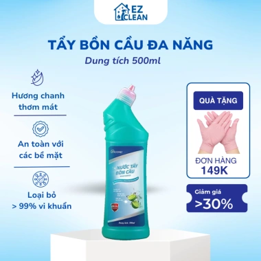 Nước tẩy bồn cầu Moonly 500ml - Khử mùi, khử khuẩn, bảo vệ men sứ, chỉ 30.000₫