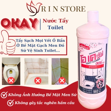 Nước tẩy bồn cầu OKAY 960ml – khử mùi, làm sạch nhanh, đánh tan vết bẩn, tiện lợi cho nhà vệ sinh, giá 29.500đ 2