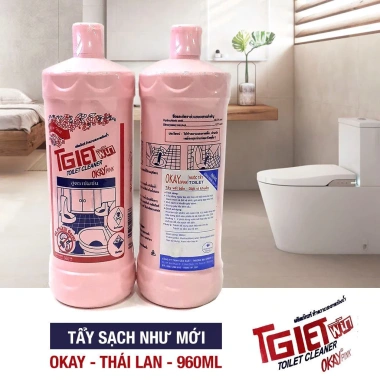 Nước tẩy bồn cầu OKAY diệt khuẩn 99% - Tẩy vết bẩn, ố vàng, giảm giá 39.000₫ 4
