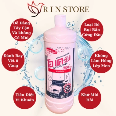 Nước Tẩy Bồn Cầu OKAY – Loại Bỏ Vết Bẩn Nhà Vệ Sinh, Bồn Rửa Chén, Tiện Lợi, Chỉ 29.500đ