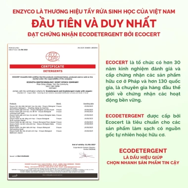 Nước Tẩy Bồn Cầu Sinh Học ENZYCO 860ml Bồ Hòn & Dứa - ECOCERT, Khử Mùi Diệt Khuẩn 2