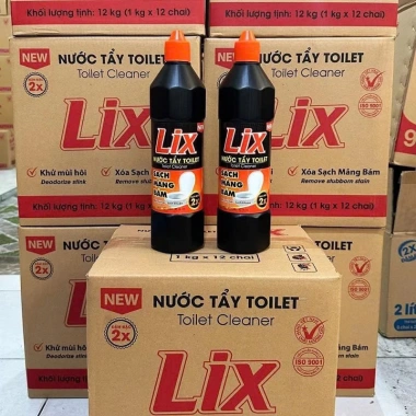 Nước tẩy bồn cầu Toilet Lix 1kg - Khử mùi hôi, sạch mảng bám, diệt khuẩn, giá 40.000đ 3 Nước tẩy bồn cầu Toilet Lix 1kg - Khử mùi hôi, sạch mảng bám, diệt khuẩn, giá 40.000đ 3