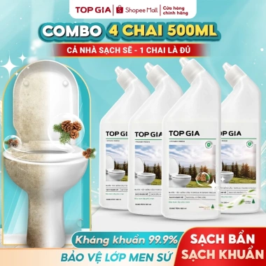 Nước tẩy bồn cầu TOPGIA siêu mạnh đa năng, kháng khuẩn, khử mùi hương thông - Giá chỉ 89.000₫
