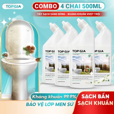 Nước tẩy bồn cầu TOPGIA siêu mạnh đa năng, kháng khuẩn, khử mùi hương thông - Giá chỉ 89.000₫