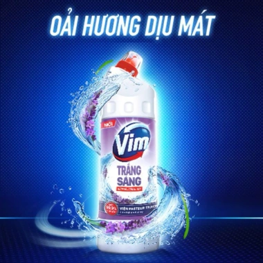 Nước tẩy bồn cầu và nhà tắm VIM diệt khuẩn 870ml - Giá chỉ 31.000đ