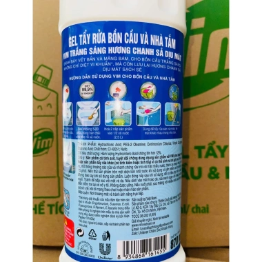 Nước tẩy bồn cầu và nhà tắm VIM diệt khuẩn 870ml - Giá chỉ 31.000đ