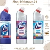 Nước Tẩy Bồn Cầu Vim Diệt Khuẩn 550ml Combo 2 chai 880ml Chanh Lavender Zero Giá chỉ 35.000 VND 2