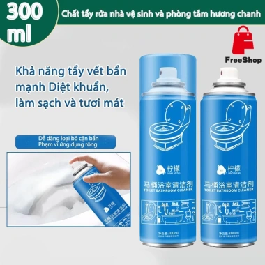 Nước tẩy bồn cầu xịt Loại bỏ cặn vôi, vết ố vàng, khử mùi hôi, sạch bồn cầu và phòng tắm