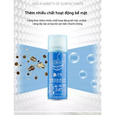 Nước tẩy bồn cầu xịt Loại bỏ cặn vôi, vết ố vàng, khử mùi hôi, sạch bồn cầu và phòng tắm