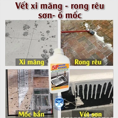 Nước Tẩy Đa Năng 5P Tẩy Cặn Canxi – Vệ sinh sàn, kính, bồn rửa, vết ố vàng, giá 62.500₫