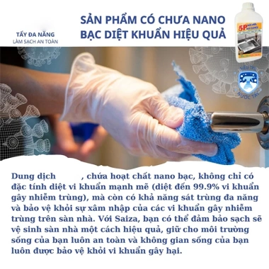 Nước Tẩy Đa Năng 5P Tẩy Cặn Canxi – Vệ sinh sàn, kính, bồn rửa, vết ố vàng, giá 62.500₫