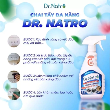Nước tẩy đa năng Dr.Natro 500ml không hoá chất độc hại, giảm 20% còn 144.000đ 4 Nước tẩy đa năng Dr.Natro 500ml không hoá chất độc hại, giảm 20% còn 144.000đ 4