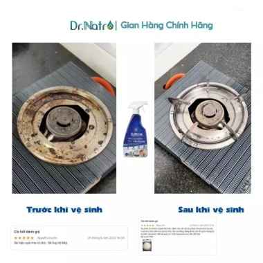 Nước Tẩy Đa Năng Dr.Natro 500ml - Siêu Sạch, Khử Mùi, Khử Khuẩn, Công Nghệ Ion, Tặng Miếng Nhám Chà