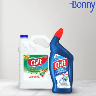 Nước tẩy đa năng Gift hương bạc hà 3.8L - Vệ sinh bồn cầu, toilet, nhà tắm, diệt vi khuẩn, sạch bóng, giá 32.000₫ 5