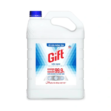 Nước tẩy đa năng Gift hương bạc hà 3.8L - Vệ sinh bồn cầu, toilet, nhà tắm, diệt vi khuẩn, sạch bóng, giá 32.000₫ 7