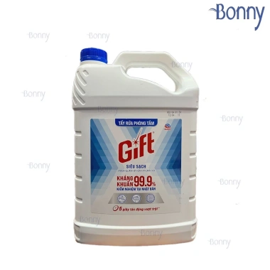 Nước tẩy đa năng Gift hương bạc hà 3.8L - Vệ sinh bồn cầu, toilet, nhà tắm, diệt vi khuẩn, sạch bóng, giá 32.000₫ 9